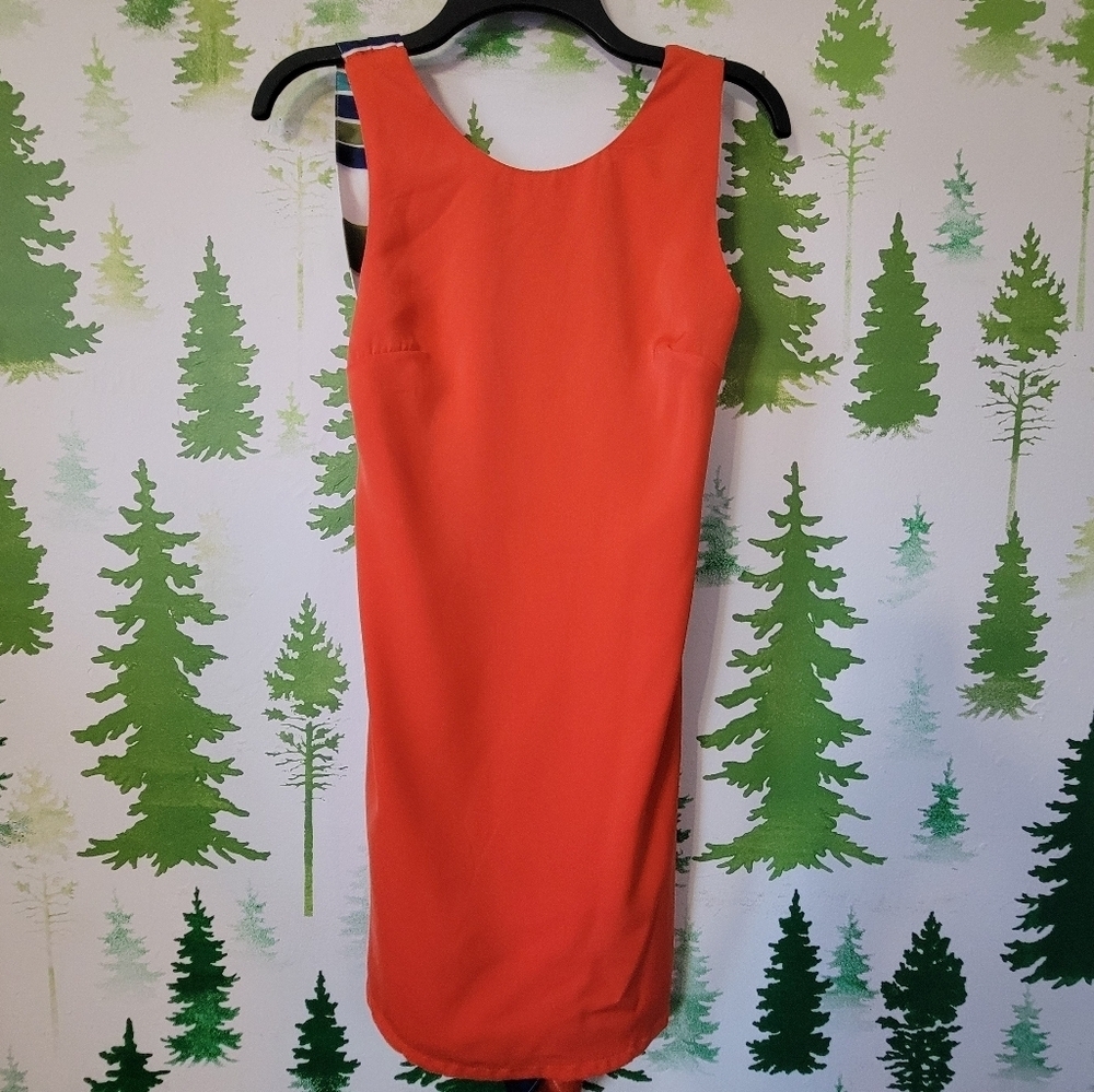 Lulus Multi Striped Tie-Back Dress.